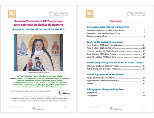 Livret Semaine Thérésienne 2023